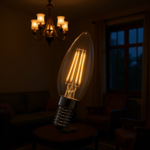 Bombilla LED de Filamento E14 de 4W con Forma de Vela - Product Image 3
