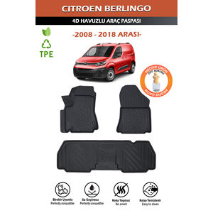 Juego de Alfombrillas 3D para Coche con Diseño de Piscina para Citroën Berlingo 2008-2018 Turquía - Product Image 2