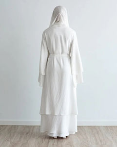 Robe musulmane pour femmes de qualité supérieure, nouvelle conception, vente en gros, abaya du Moyen-Orient, abaya en satin de Dubaï, manches longues, haute densité - Product Image 4