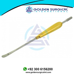 Elevador de cuero cabelludo de punta ancha de 8,5 MM Succión 10 12 (26 CM) Puntas curvas Manual Facelift Browlift Instrumentos quirúrgicos Retractores - Product Image 3