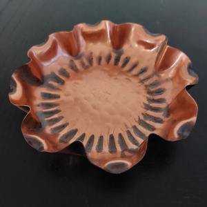 Handmade metal coasters Rustic drink coaster Vintage metal coaster Brass coaster Hammered metal coaster Copper coaster set - Product Image 2