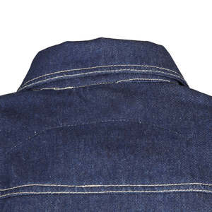 <b>Customised</b> Men's Letterman <b>Denim</b> <b>Jacket</b> 100% Cotton Winter Casual Baseball Crochet Horn Button Stylish Fashionable Design Front - Product Image 5