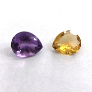 10 piezas de citrino natural 17x14x7mm pera faceta 87,40 Cts lote Iroc ventas piedras preciosas sueltas de alta calidad con agujero en la parte superior US $469 - Product Image 6