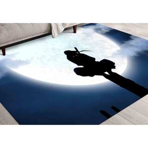Anime Samurai <b>Rug</b>: 3D Printed Pattern, Modern Home Decor,<b>Chenille</b> <b>Rug</b> - Product Image 4