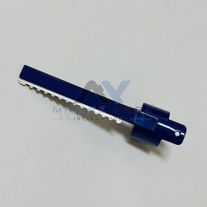 Navaja de Afeitar de Alta Calidad para Adelgazar el Cabello, de Acero Inoxidable, con Anillo para el Dedo, Azul, para Uso Profesional en Salones y Barberías - Product Image 1