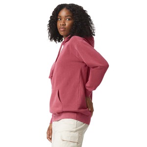 Nuevas sudaderas con capucha de rizo de algodón para mujer, sudaderas con capucha de gran tamaño verde para mujer, Tops sólidos informales para mujer, jersey de primavera - Product Image 3