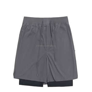 Shorts de sport pour hommes, entraînement, élastiques, séchage rapide, course à pied, fitness, double couche, basketball, gym - Product Image 6
