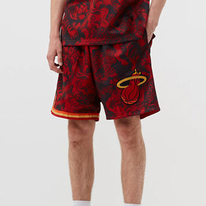 New Wholesale Solid Casual Double <b>Layer</b> Sublimation Mesh Shorts Breathable Quick Dry 100% Polyester Custom Color & Logo - Product Image 1