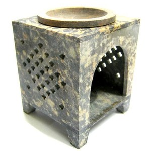 Đá Cẩm Thạch Cổ Điển cổ phong cách dầu Burner đèn tự nhiên <span class=keywords><strong>soapstone</strong></span> hương thơm dầu khuếch tán với hương thơm hương hương chủ sở hữu - Product Image 2