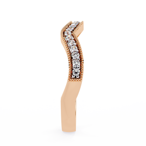 Elegante anillo de compromiso de diamante minimalista de oro de 14 quilates corte Marquesa solitario con piedras laterales Baguette joyería de lujo - Product Image 2