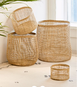 Woven Seagrass Storage Basket - Product Image 1