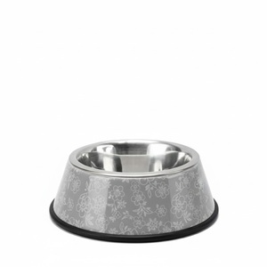 Bol pour animaux de compagnie en acier inoxydable de qualité supérieure, antidérapant, bleu Aruba, style camping, bol pour nourriture et eau pour chien et chat, à prix excellent - Product Image 2