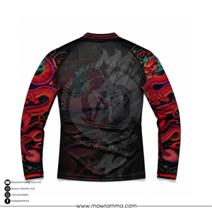Mawra OEM Rashguard personnalisé à manches courtes, extensible dans 4 directions, impression par sublimation, t-shirt de compression pour hommes, fitness, musculation, entraînement - Product Image 4