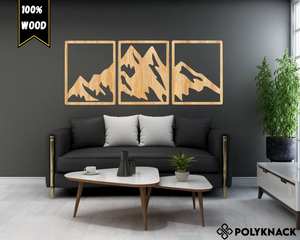 Meilleur choix de tenture murale en bois faite à la main avec un design en macramé, pièce décorative artistique Boho pour un intérieur de maison élégant et moderne - Product Image 3
