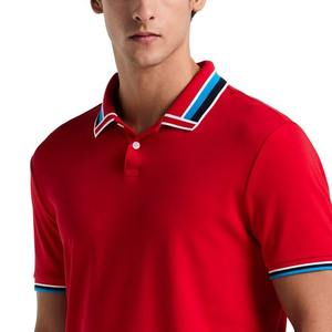 Venta al por mayor 100% algodón de manga corta POLO camisa para los hombres de color sólido de verano ropa casual logotipo personalizado de Moda hombre polo - Product Image 3