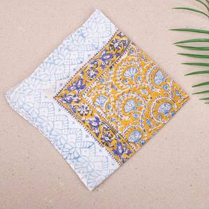 Pañuelo de Algodón Estampado a Mano, Estilo Bohemio Unisex, Ligero - Product Image 2