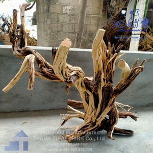 ไม้ลอยน้ำลายเสือธรรมชาติและของตกแต่งตู้ปลาสแตนเลสทรงไม่สม่ำเสมอ ผลิตในเวียดนาม ขายดีที่สุด - Product Image 5
