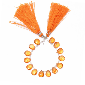 AAA citrino 8x10mm calibrado piedra preciosa facetada pera Briolette cuenta miel citrino piedra preciosa pera Briolette cuenta para la fabricación de joyas - Product Image 6