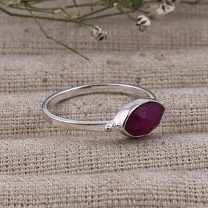 Vente en gros de bague en argent sterling 925 de style classique pierre précieuse d'améthyste naturelle avec incrustation de diamant de quartz bijoux de fête de mariage - Product Image 3