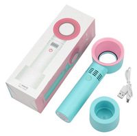 Ventilateur portable mini USB de table, sans pales, avec base, coloré, en promotion