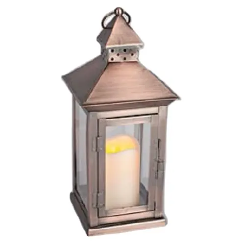 Centre de table de mariage porte-bougie cuivre couleur Antique acier inoxydable métal bougie décorative lanterne