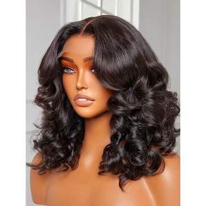 วิกผมหยิกสั้นผมคนบราซิลลูกไม้13x4วิกผมหยิกหยักศกผมสั้นผมตรงที่เกิดมา - Product Image 3