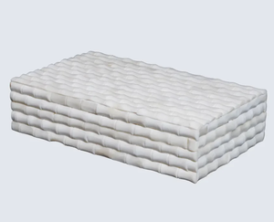 Caja de acento de hueso natural hecha a mano con tapa de fácil agarre Feng Shui Flower Love Style perfecto para decoración del hogar y regalo - Product Image 3