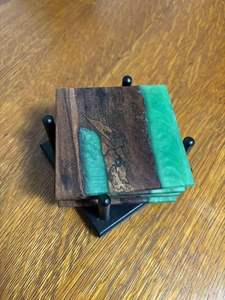 Wooden <b>Coasters</b> Pallet Set for Hot <b>and</b> Cold Beverages Drinks ,Wood Pallet <b>Coasters</b> ,Cup <b>Slate</b> <b>Coasters</b> Couch Cup Holder <b>Placemat</b> - Product Image 2