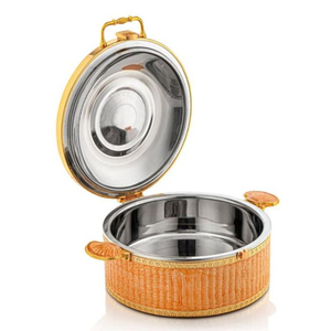 Diseño de tendencia, cazuela redonda, Plato decorativo para servir comida de boda, calentador de Buffet, olla calentada para alimentos, la mejor venta - Product Image 2
