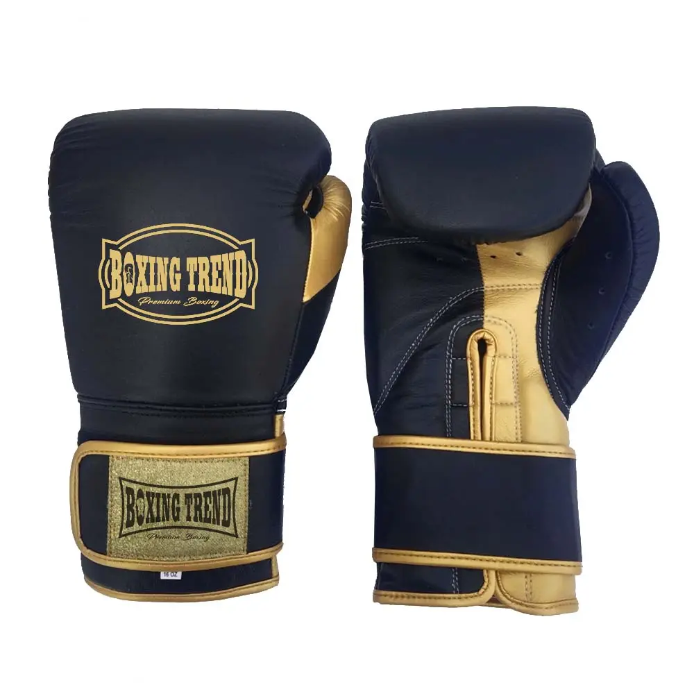 Профессиональные боевые кожаные боксерские перчатки, 12 унций