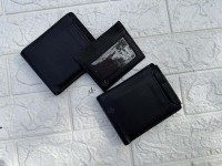 Dompet Kartu Kulit Asli Premium Anti-RFID Kapasitas Besar Tipis untuk Pria, Tempat Menyimpan Uang Tunai dan Kartu Identitas