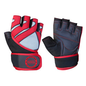 Factory-Made High Quality Leather Sports Cycling <b>Gloves</b> Custom Logo Printing Non-Slip Hand <b>Grips</b> Adjustable Wrist Strap - Product Image 4