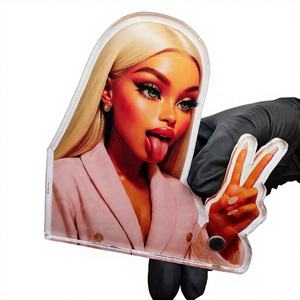 Paleta de acrílico profesional para extensiones de pestañas, soporte para pestañas, herramientas para artistas de pestañas, suministros para salón de belleza - Product Image 1