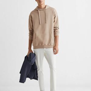 Sudadera con capucha de algodón 100% de primera calidad para hombre, ropa de calle de gran tamaño de lana de invierno de peso pesado, Sudadera con capucha teñida lisa con logotipo personalizado - Product Image 5