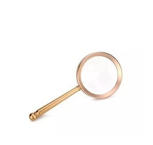 Escritorio de oficina decorativo con acabado en oro brillante moderno, lupa para sala de estudio, Material metálico hecho a un precio barato y razonable - Product Image 4