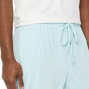 กางเกงสเวตเตอร์ขาตรงสำหรับผู้ชายกางเกงผ้าฝ้ายสีเทาแบบผูกเชือกสำหรับใส่ไปยิมกีฬา - Product Image 4