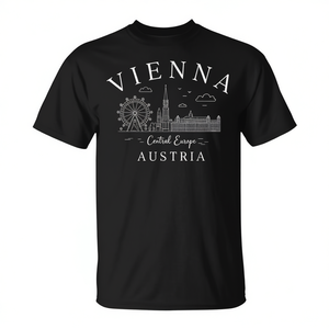 Camiseta para Niños con Diseño de Viena, Austria, para la Moda Infantil - Product Image 2
