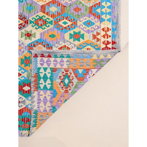 Alfombra Kilim de Maimana, Afganistán, 284 x 203 cm, Alfombras y Juegos de Alfombras Tradicionales Afganas - Product Image 2