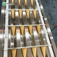 Équipement de fabrication de gaufrettes croustillantes pour œufs roulés, haute capacité, pour ligne de production alimentaire automatique