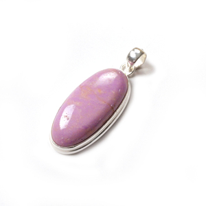 Oval Cabochon Phosphosiderite Gemstone Pendant 925 Sterling Silver | Handmade Silver Jewelry Wholesale - Product Image 2