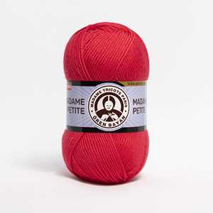 Ören Bayan Madame Petite El Yarn 100 Gram Kırmızı No 002 para costura y manualidades - Product Image 1