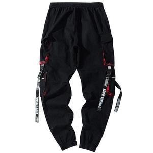 Streetwear Trouser Hip Hop <b>Joggers</b> Pants with Side Pockets Fashion Trousers Male <b>Cargo</b> Pants <b>Men</b> Tech wear <b>Men's</b> Pants Washed - Product Image 1