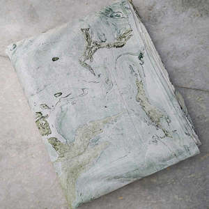 Tela de Popelina de Algodón con Estampado Artesanal Sanganeri, Verde Menta Floral, Ecológica, 120GSM, para Tapicería - Product Image 5