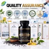 Fabricant OEM – Gélules d'huile de cumin noir 60 capsules – Huile de Nigella Sativa pressée à froid – Complément alimentaire à base de plantes pour l'immunité – Marque privée