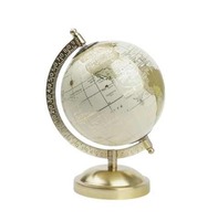 Globe terrestre rotatif de haute qualité, écologique, en métal poli, forme géométrique, carte décorative, taille et couleur personnalisables, CRAFT