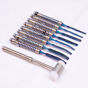 Juego de cinceles dentales de instrumentos quirúrgicos de división ósea para cirugía de implantes orales y procedimientos de injerto óseo Kit de acero inoxidable - Product Image 2