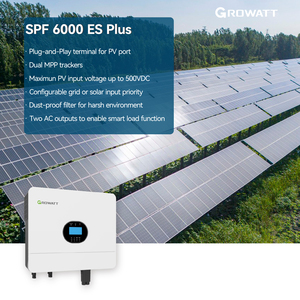 Growatt SPF6000ES <span class=keywords><strong>PLUS</strong></span> INVERTER | 6000W | 48Vdc | 2 MPPT 120-450Vdc 100A | เข้ากันได้ li/<span class=keywords><strong>pb</strong></span> - Product Image 5
