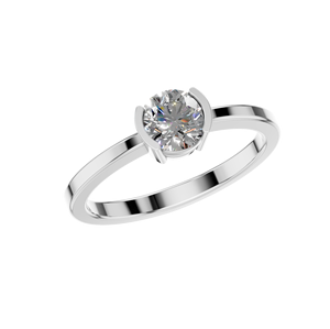 แหวนหมั้นเพชรโมอิส925เงินแท้ VVS D Moissanite ของขวัญแต่งงานสุดหรูโรเดียมชุบโรเดียมเครื่องประดับโมเดิร์นสำหรับผู้หญิง - Product Image 1