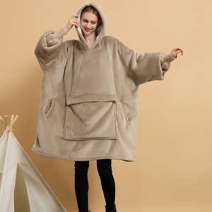 Oversized Fashionable Premium Thick Soft Cozy <b>Sherpa</b> <b>Hoodie</b> Blanket Giant Wearable Blanket <b>Hoodie</b> Christmas for Women - Product Image 1