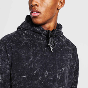 2025 New High Quality Arrival Custom Logo Heavy Weight Vintage Acid Wash Hoodie Low Price <b>Men</b> Acid Wash <b>Hoodies</b> <b>For</b> Unisex - Product Image 6